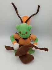 Davey Cricket By Logo Bear Vintage 1999 10 Suffed Animal Toy Holding A Paddle