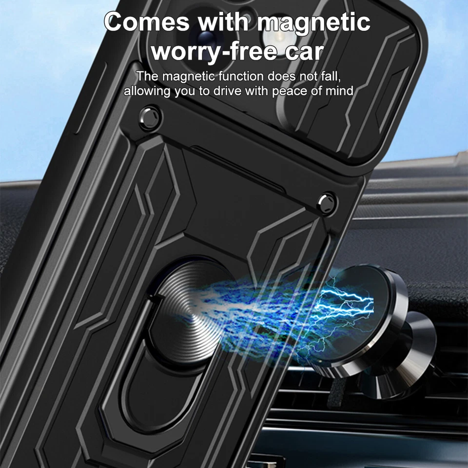 Shockproof Card Wallet Case For iPhone 16 15 Pro Max 14 13 12 11 XS XR 876 Plus - Image 3 of 4