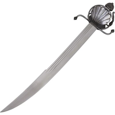 Cold Steel Pirate S Cutlass 1055 Carbon Steel Blade Without Decorated Scabbard