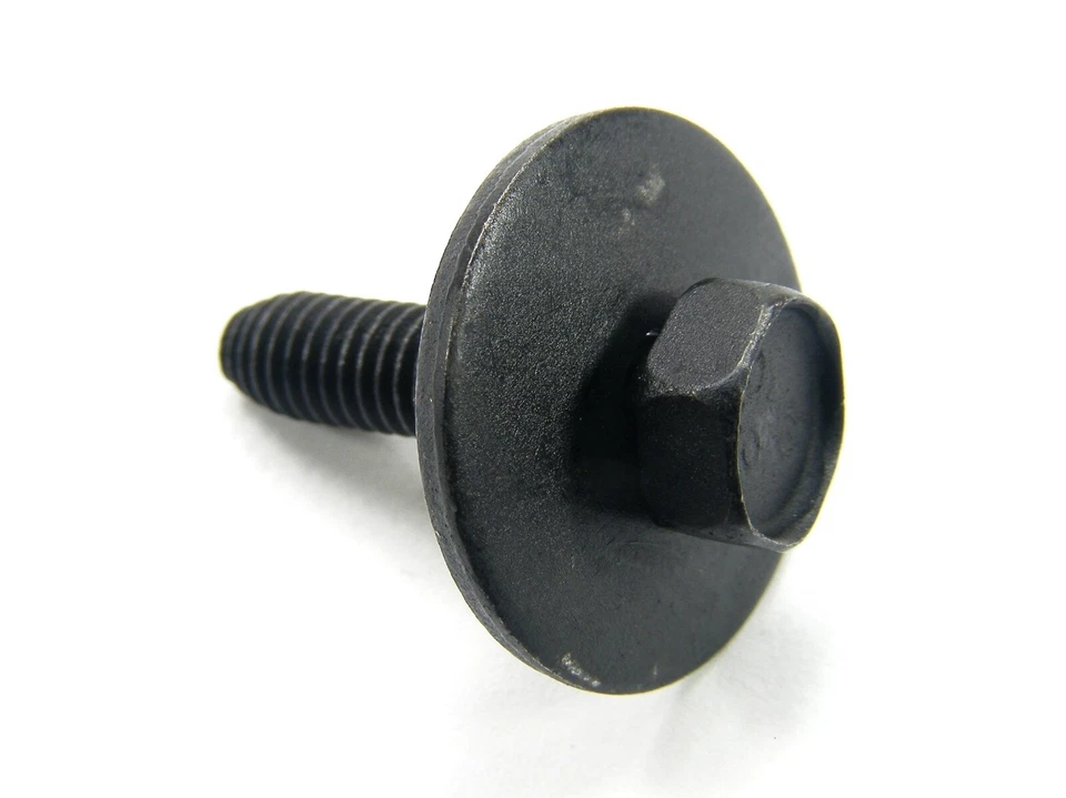 Pernos de carrocería Ford - M6-1,0 x 25 mm de largo - 10 mm hexagonal - arandela de 24 mm - 20 pernos - #163 Foto 3 de 4