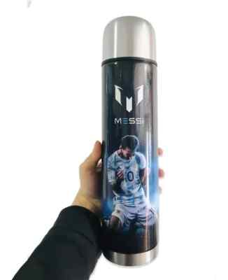 LIONEL MESSI - IRON THERMOS 0.5 Liters - To Drink Mate - ARGENTINA SOCCER