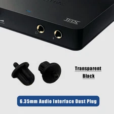 6.35mm Audio Interface Dust Plug Anti-Dust Protective Cover Cap Silicone Stopper