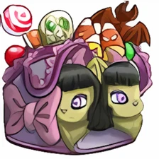 Neopets - Lanie and Lillie Trick-or-Treat Bag ! - Virtual Item ! [Fast + Safe]