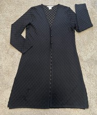 Exclusively Misook Womens Duster Knit Cardigan Long Sweater Dress Sz M C40