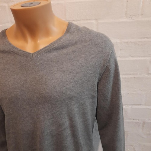 Mens v neck Boden jumper long sleeve Top Large Grey - Picture 3 of 6