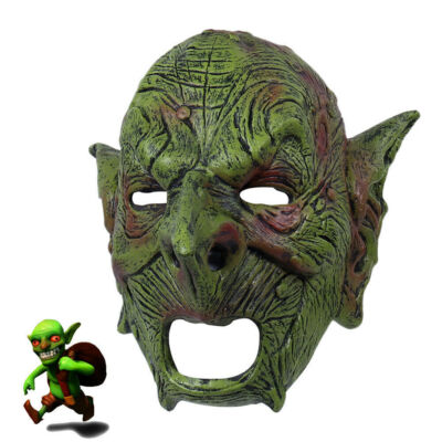 Greepy Goblin Mask Evil Orc Gnome Face Masques Latex Mask Halloween Props