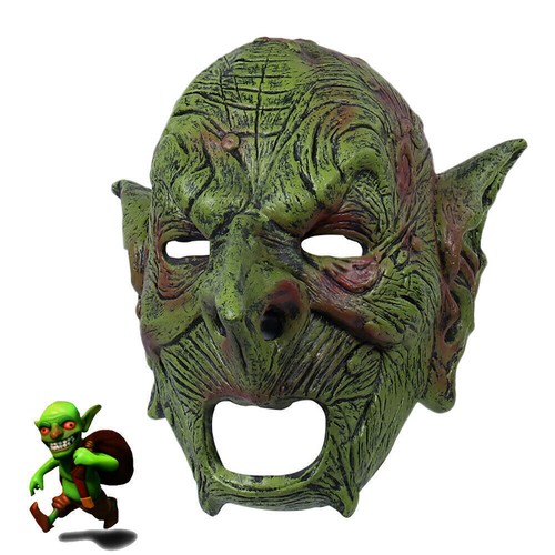 Greepy Goblin Mask Evil Orc Gnome Face Masques Latex Mask Halloween