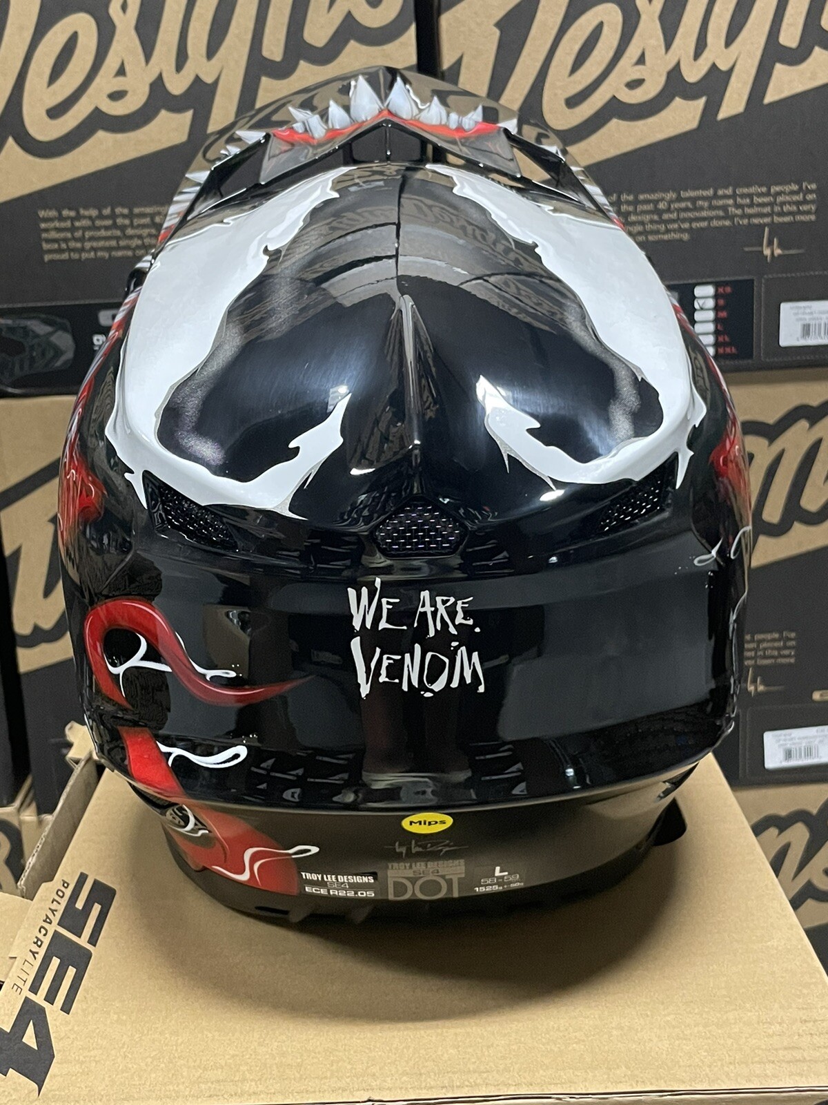 Troy Lee SE 4 Polyacrylite Venom Black 10932300 eBay