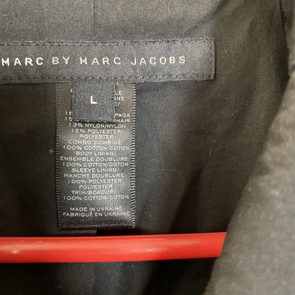 Blazer Mujer Lana Mezcla Alpaca L Gris Mohair Invierno Chaqueta Marc By Marc Jacob Foto 3 de 4