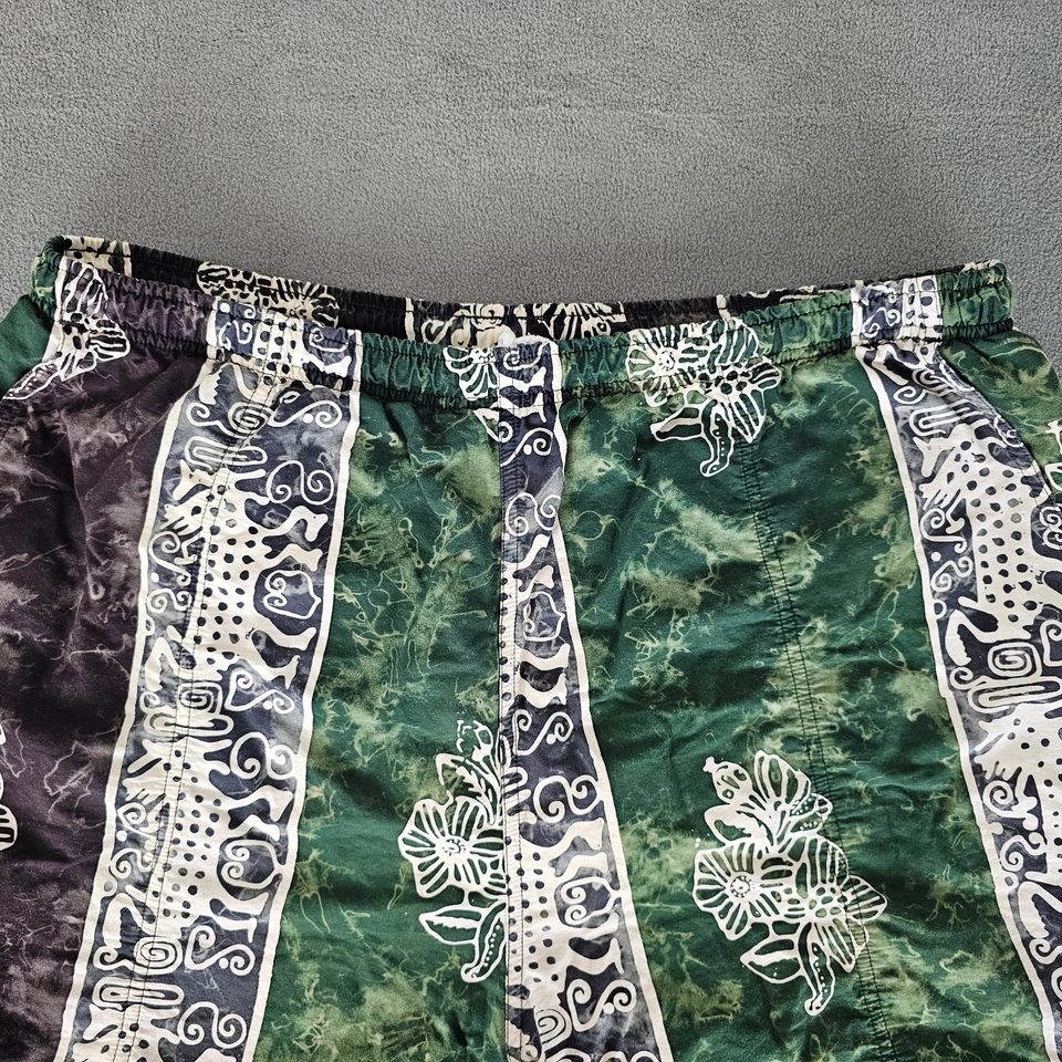 Bañador corto Sideout para hombre 1XB verde playa trópicos surf hawaiano relajado Foto 2 de 4