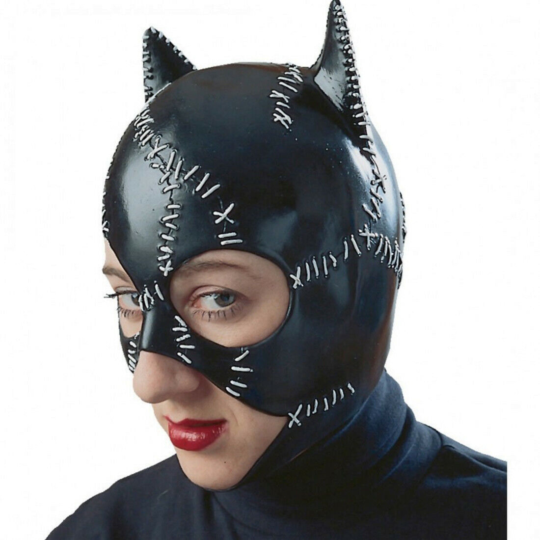 Máscara Catwoman Mujer Ojo Negro Adulto Película Disfraz Licencia Batman Caballero Oscuro