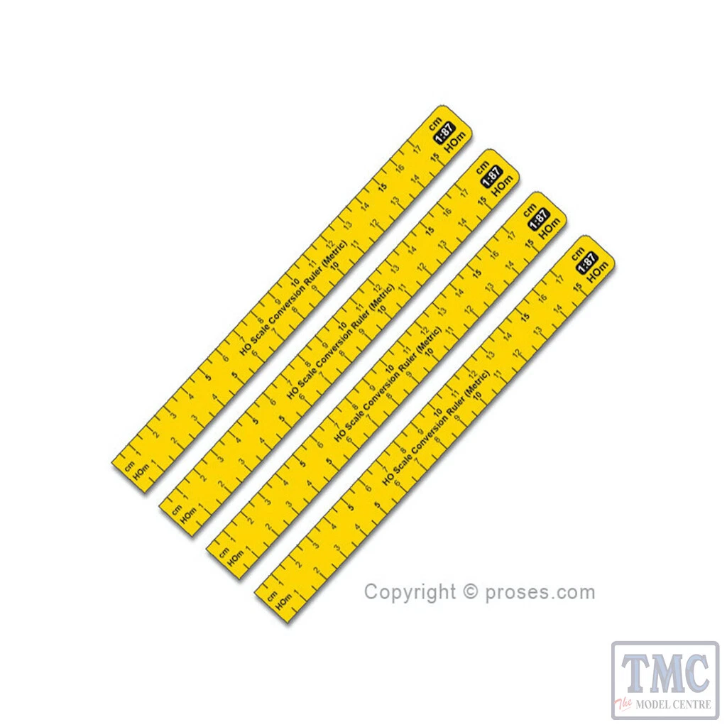 PPR CR 87M Proses 1 87 Scale Conversion Ruler Metric HO