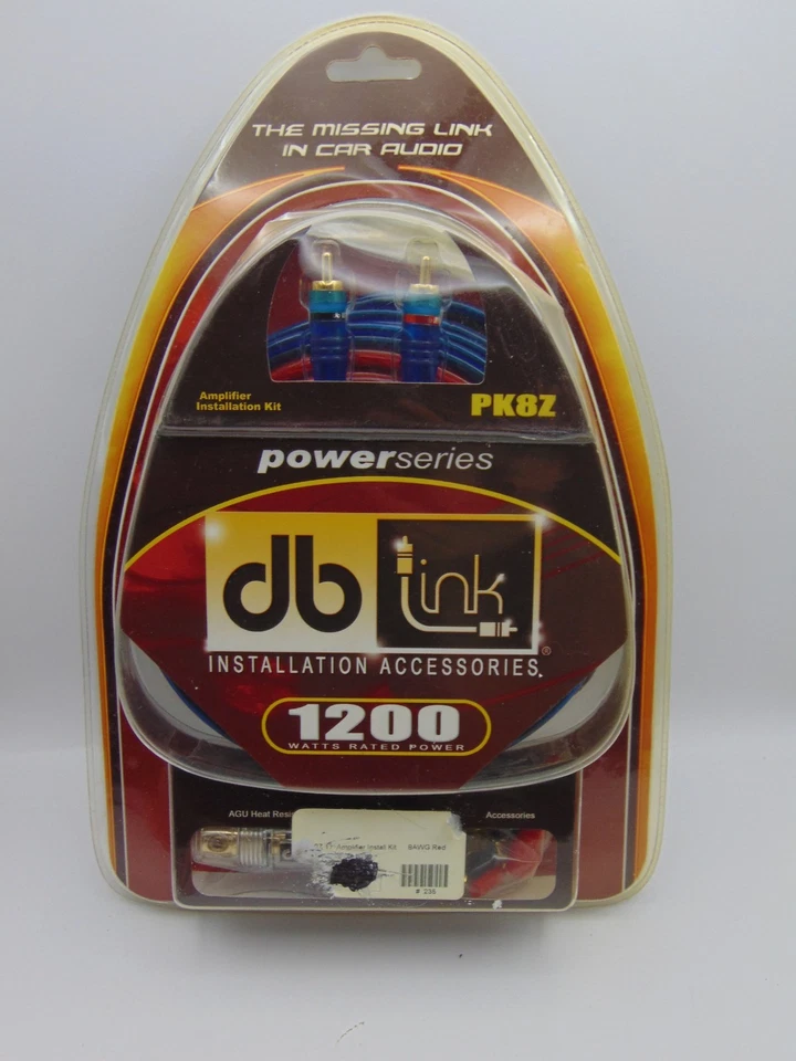 Db Link 8-gauge Competition Series Amplifier 1200 Watts Installation Kit PK8Z - Image 2 of 4