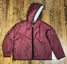 Vintage Nike Youth Boys Full Zip Insulated Satin Bomber Jacket Size Medium
