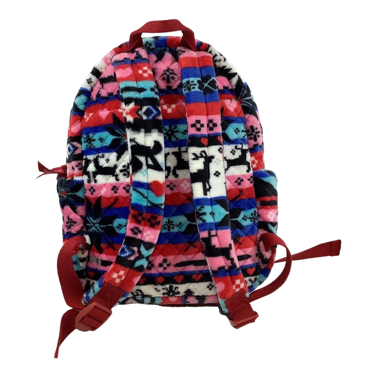 New Vera Bradley Retired Nordic Stripe Fleece Small Backpack Purse NWT Vera Bradley NORDIC STRIPE MULTI Small Fleece Backpack Purse  main image 4