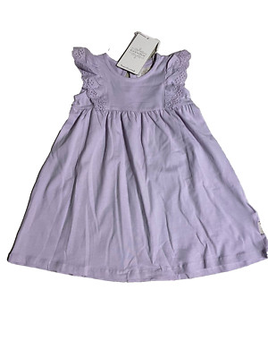 Creamie Kleid Sommerkleid Gr. 86 pastel lilac 840413 Rüsche Lochmuster NEU SALE