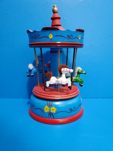 Four Horse Musical Carousel - Picture 2 of 11