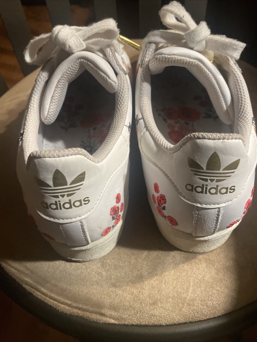 Adidas Superstar white Floral W | eBay