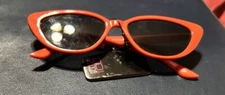 No Boundaries Women’s Cat Eye Red Sunglasses NWT