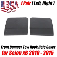 Front Bumper Tow Hook Hole Covers Left and Right For Toyota Scion XB 2011-2015