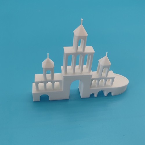 SSMODEL LYTPL004B 1/L Estilo Europeo Castillo Complejo Paisaje Para Pecera - Imagen 2 de 5