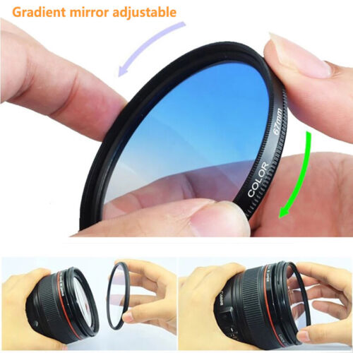 52mm Full Color Lens Filter Kit Green Red Orange Blue Grey Brown Purple Pink Yel - Picture 13 of 14