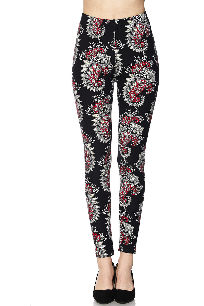 Legging Grande Taille TC Collection, Noir Et Blanc Imprimé, Taille 14-22