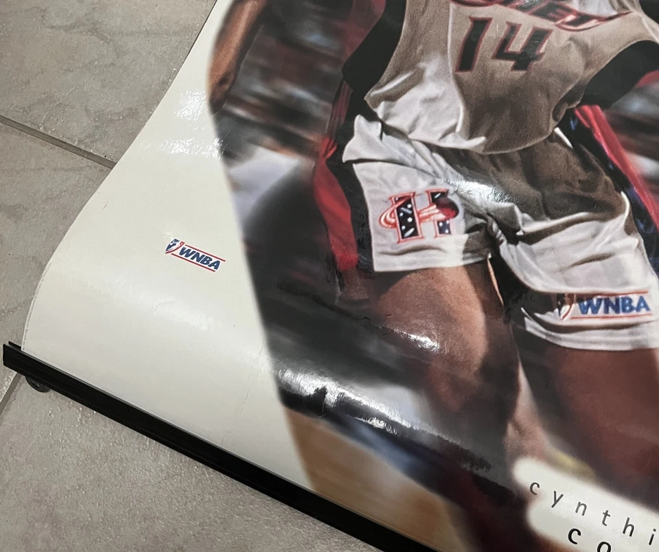 CYNTHIA COOPER Houston Comets WNBA Women's Pro Series Nike Poster {35" x 23"} - Image 4 of 4