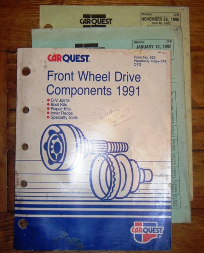1991 Carquest Front Wheel Drive Parts Catalog w/Price Guides 1991 156 pages #132 - Picture 10 of 10