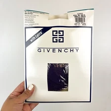 Vintage Givenchy Body Gleamers Control Top Pantyhose - Chenille Violet - Size B