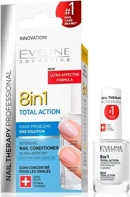 Eveline NAIL THERAPY 8 in 1 Total Action Nail Conditioner Instant Regeneration