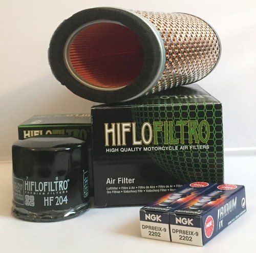 Kit tagliando per TRIUMPH THRUXTON 900 (2007-2015) filtri e spine NGK Iridium - Foto 1 di 6