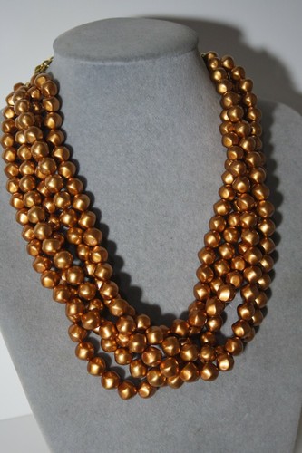 Pearl Choker Necklace Coin Clasp 