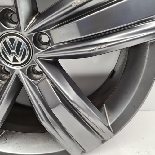 VW TIGUAN MK2 (AD) 7JX19 VICTORIA FALLS 5 SPOKE ALLOY WHEEL GREY 5NA601025Q - Picture 9 of 23