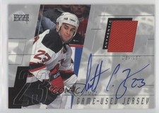 2000-01 Upper Deck Game Worn Jersey Signatures Scott Gomez #H-SG Auto 0c3