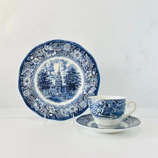 💠 Staffordshire Liberty Blue Dinnerware - **Pre-Crazed** - BY THE PIECE