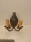 Gorgeous antique " Moe Bridges " double electric sconce. — photo 1