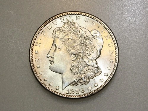 1882-S $1 MORGAN SILVER ONE DOLLAR GEM BU PL
