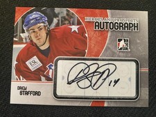 2007-08 In The Game Heroes and Prospects #A-DS1 Drew Stafford Autographs
