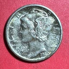 1939D US Mercury SILVER Dime "Denver" Mint! FSB! Choice AU Details! Old US Coin!