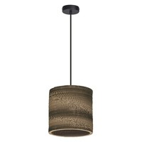 HäNgelampe Esszimmer Stahl Karton Braun Osram E27 L:25 Cm Pendelleuchte Esstisch
