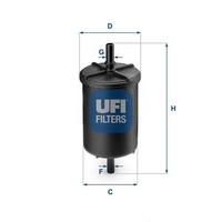 UFI 31.948.00 Kraftstofffilter FüR Renault Smart Zastava