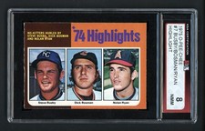 1975 OPC #7 BUSBY/BOSMAN/RYAN HIGHLIGHT KSA 8 NEAR MINT-MINT