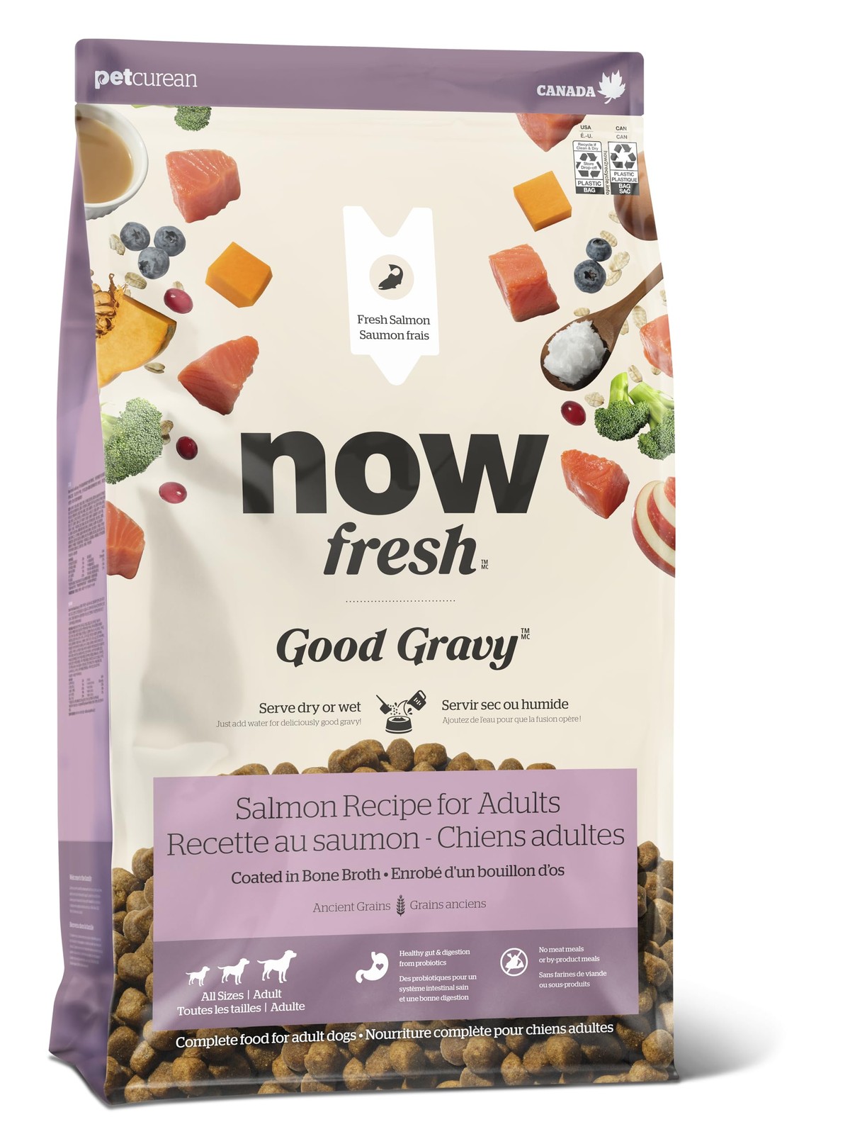 With Bone Broth Coated Kibble