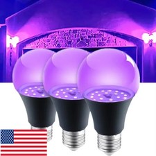 2/4PCS 12W E27 UV Purple Black Light Bulb Party Lamp Blacklight Atmosphere Bulb