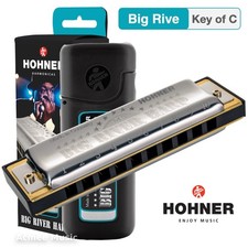 Hohner Big River Harp Diatonic Harmonica - Key of C with Case, BGRVR-C
