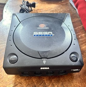 Sega Dreamcast Black Sports Console - Console & Power Cable