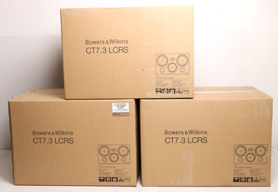 3x Bowers & Wilkins CT7.3 LCRS 3-Way LCR Home Theater Speakers (Black) LNIB w374