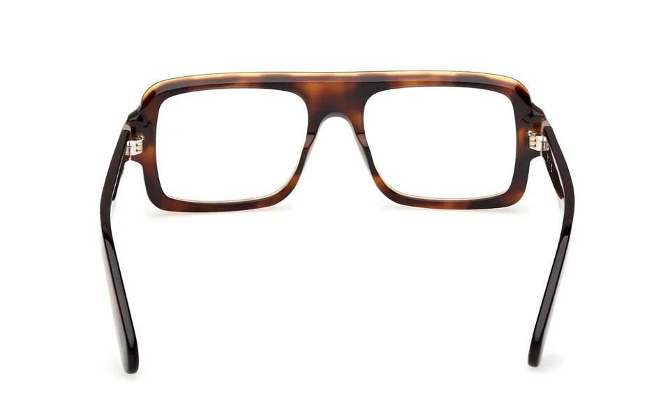 Armação de óculos Adidas OR5114 052 quadrado aviador tartaruga óptica 5-17-1453 - Imagem 3 de 4