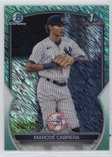 2023 Bowman Chrome Prospects Aqua Shimmer Refractor 60/125 Marcos Cabrera 12dh